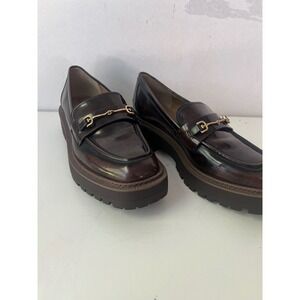 Sam Edelman Womens Brown Horsebit Preppy Slip-On Chunky Loafers Size 8.5M.